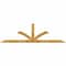 Ekena Millwork Richland Rough Sawn Timber Gable Bracket, Western Red Cedar, 96"W x 28"H x 4"D x 4"F, 7/12 Pitch GBW096X28X0404RIC00RWR - alternate 1